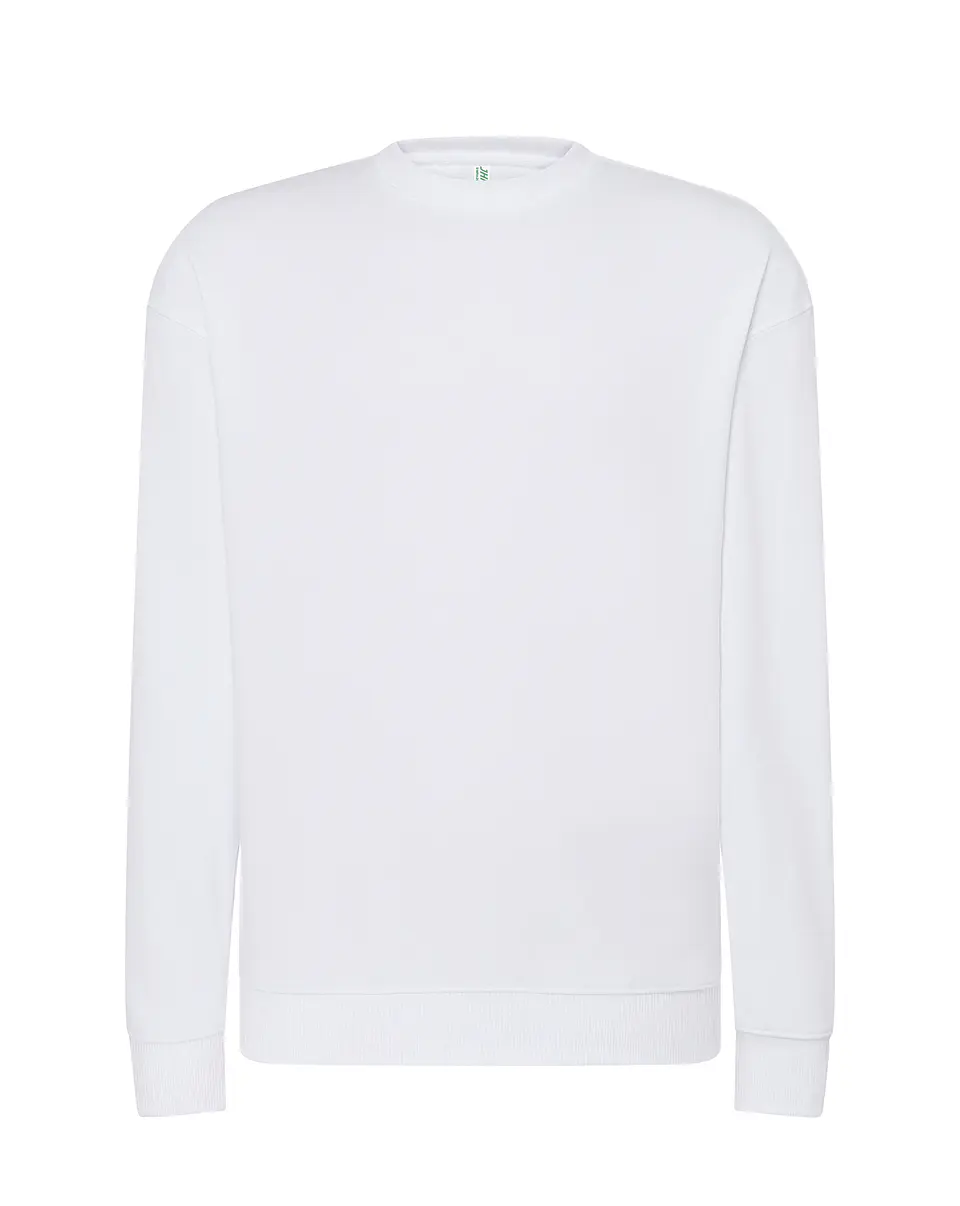 Crew Neck Sweatshirt — White — Sem Personalização 1