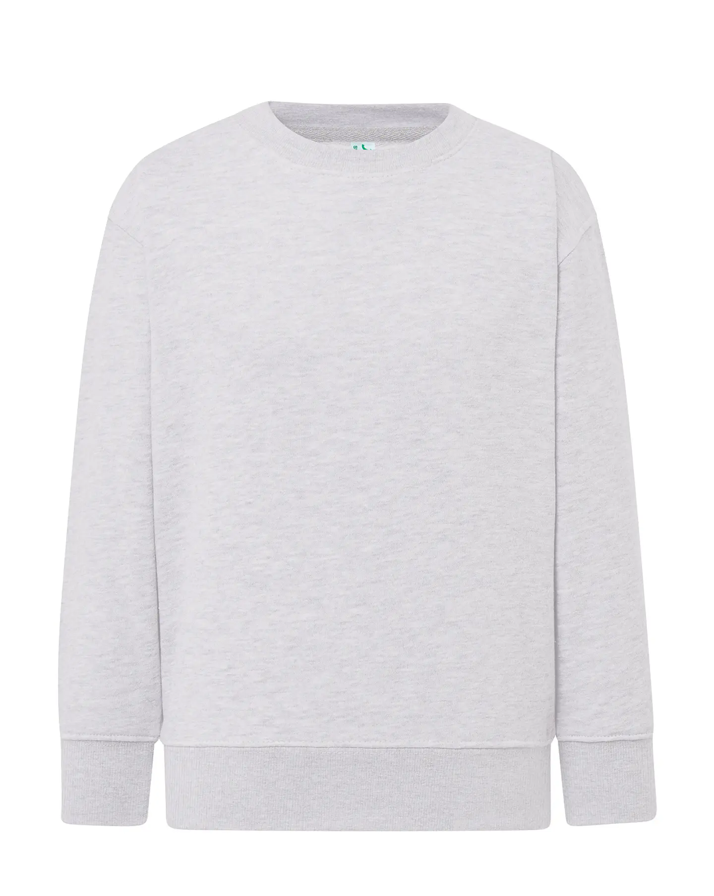 Crew Neck Sweatshirt Kid — Ash Melange — Sem Personalização 1