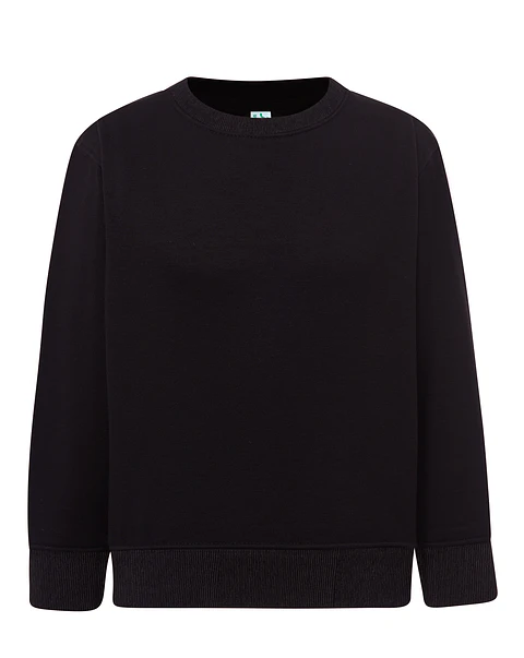 Crew Neck Sweatshirt Kid — Black — Sem Personalização