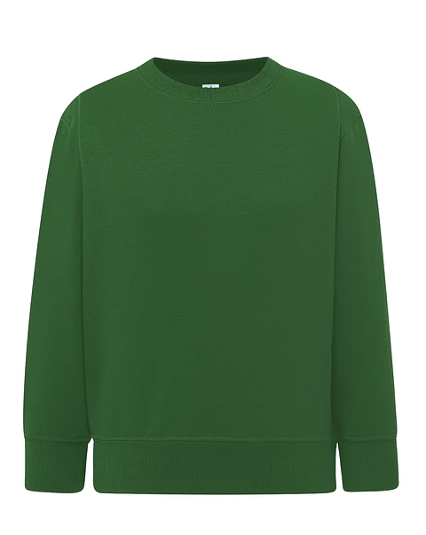 Crew Neck Sweatshirt Kid — Bottle Green — Sem Personalização