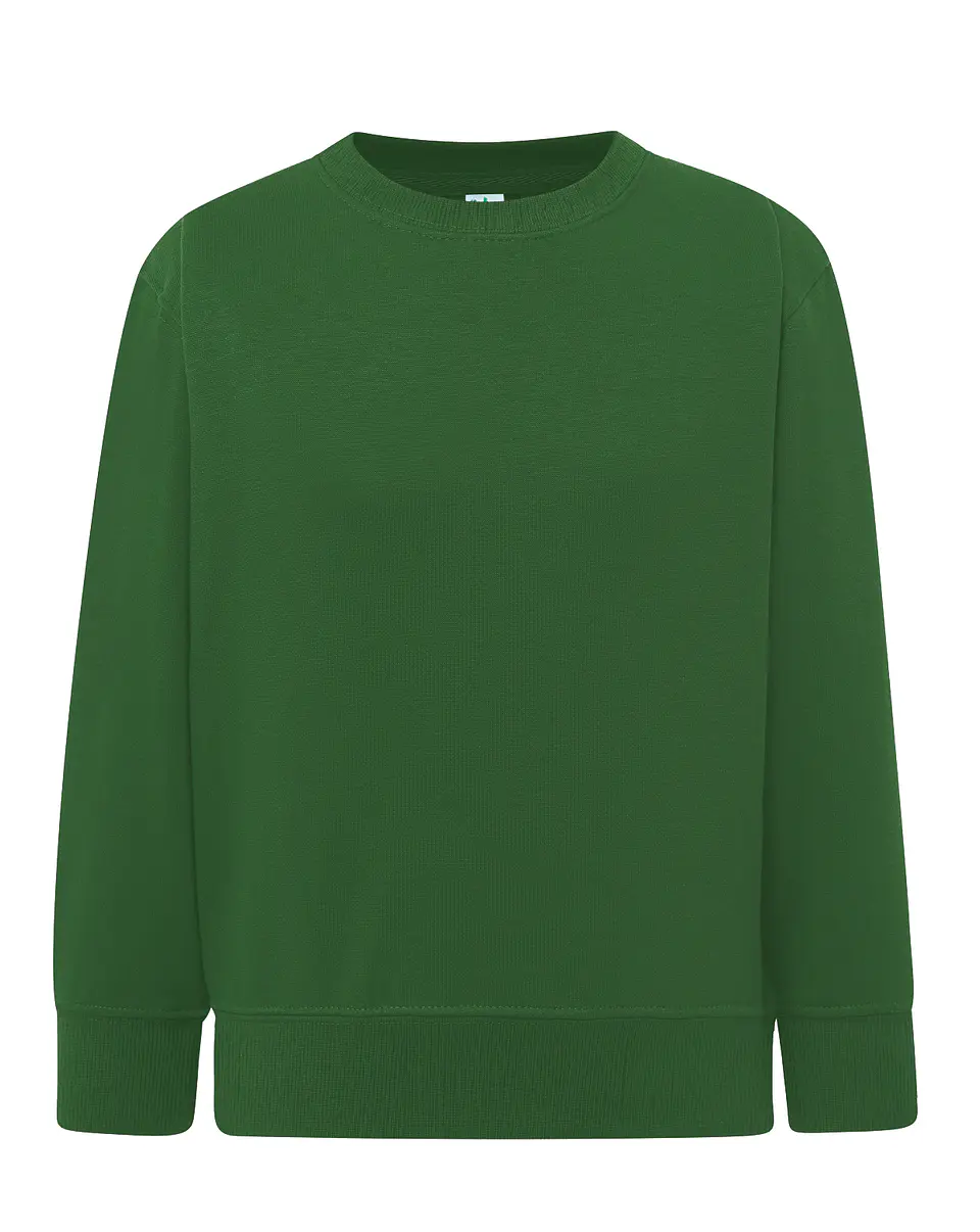 Crew Neck Sweatshirt Kid — Bottle Green — Sem Personalização 1