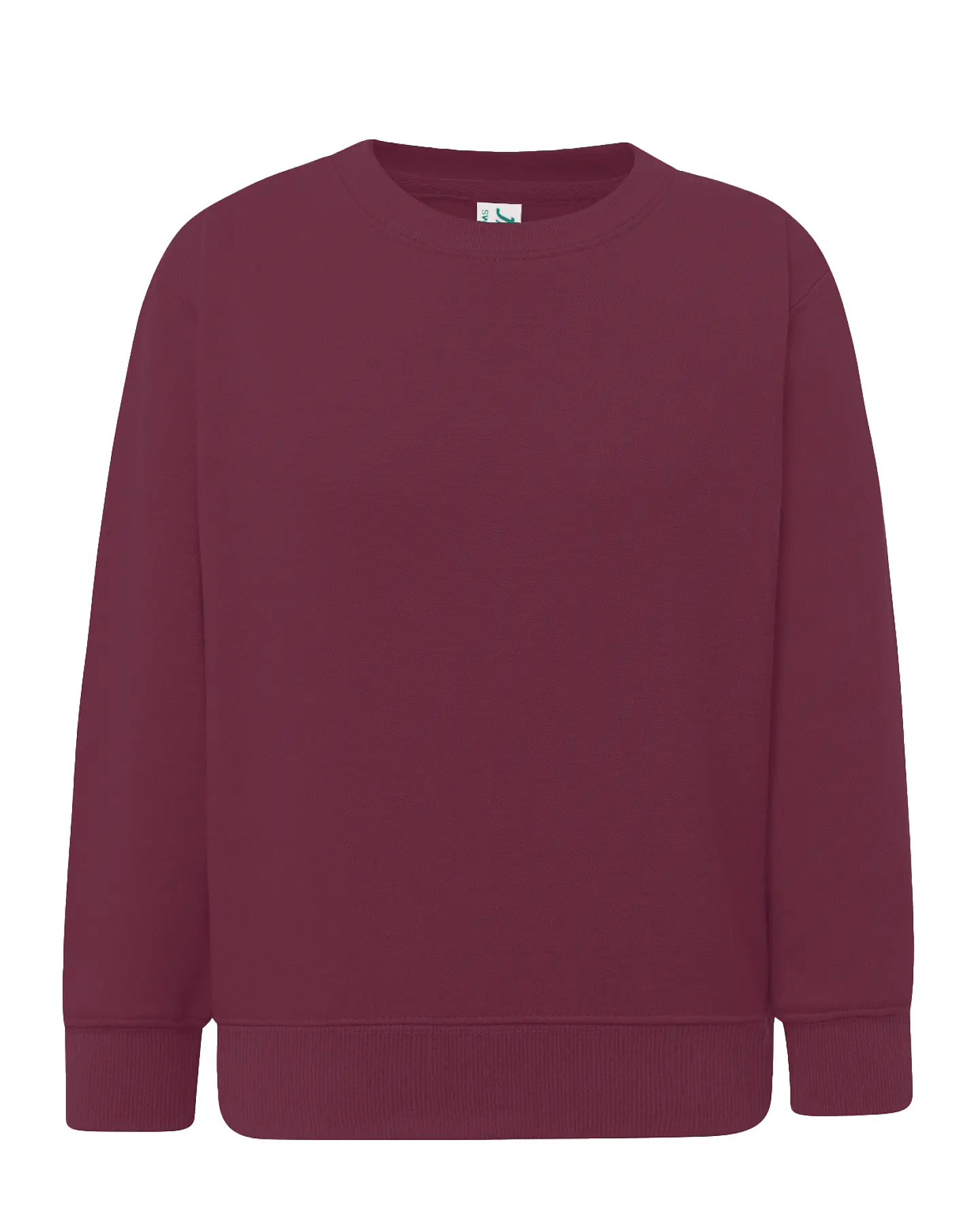 Crew Neck Sweatshirt Kid — Burgundy — Sem Personalização 1