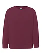 Crew Neck Sweatshirt Kid — Burgundy — Sem Personalização - Thumbnail 1