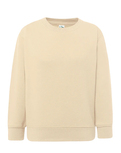 Crew Neck Sweatshirt Kid — Butter Cream — Sem Personalização