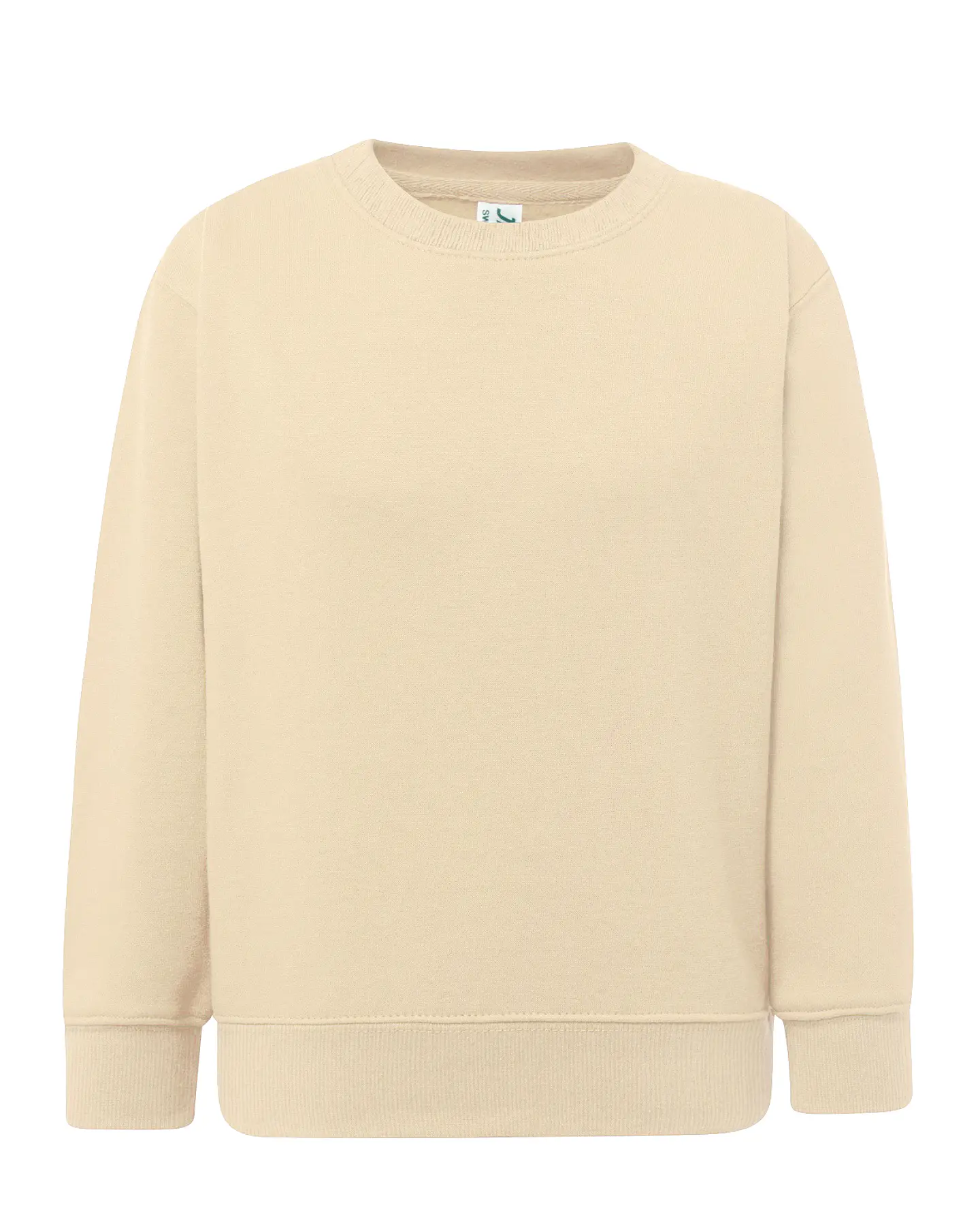 Crew Neck Sweatshirt Kid — Butter Cream — Sem Personalização 1
