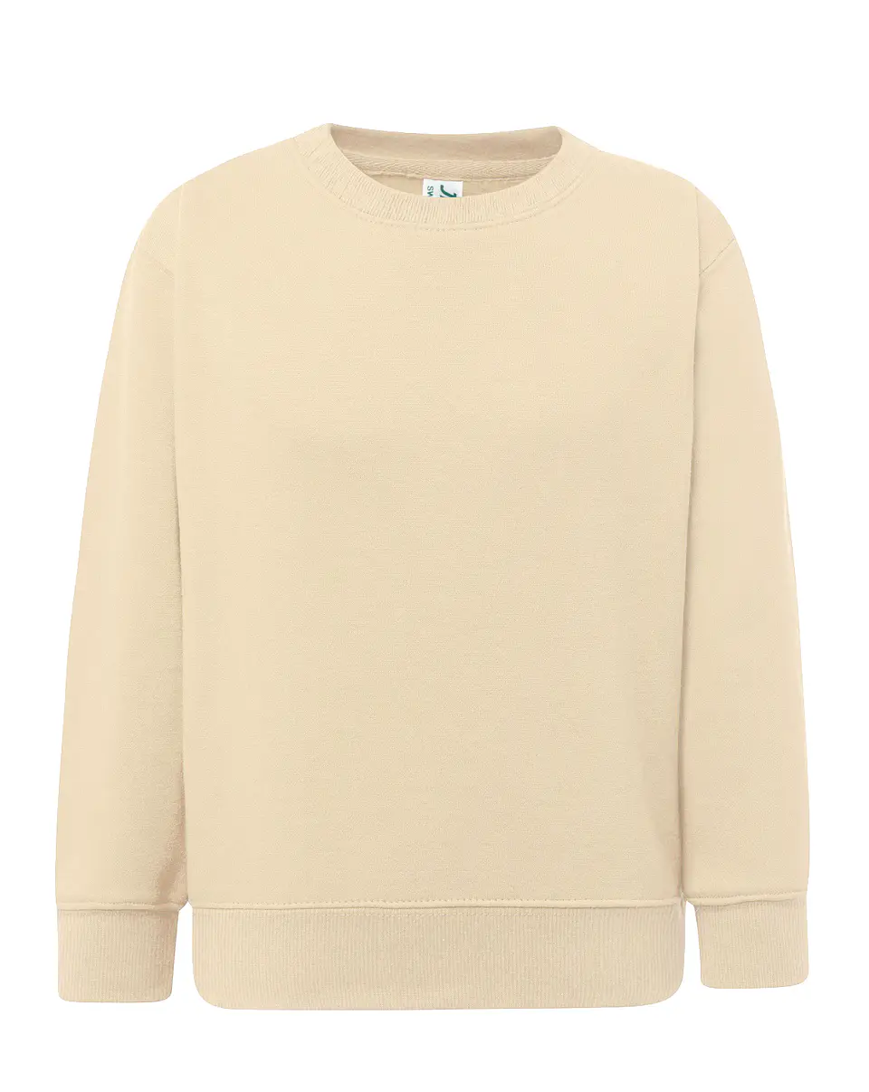 Crew Neck Sweatshirt Kid — Butter Cream — Sem Personalização 1