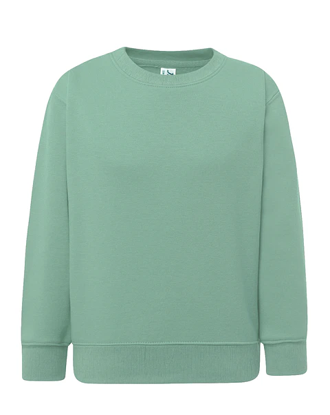 Crew Neck Sweatshirt Kid — Moss Green — Sem Personalização