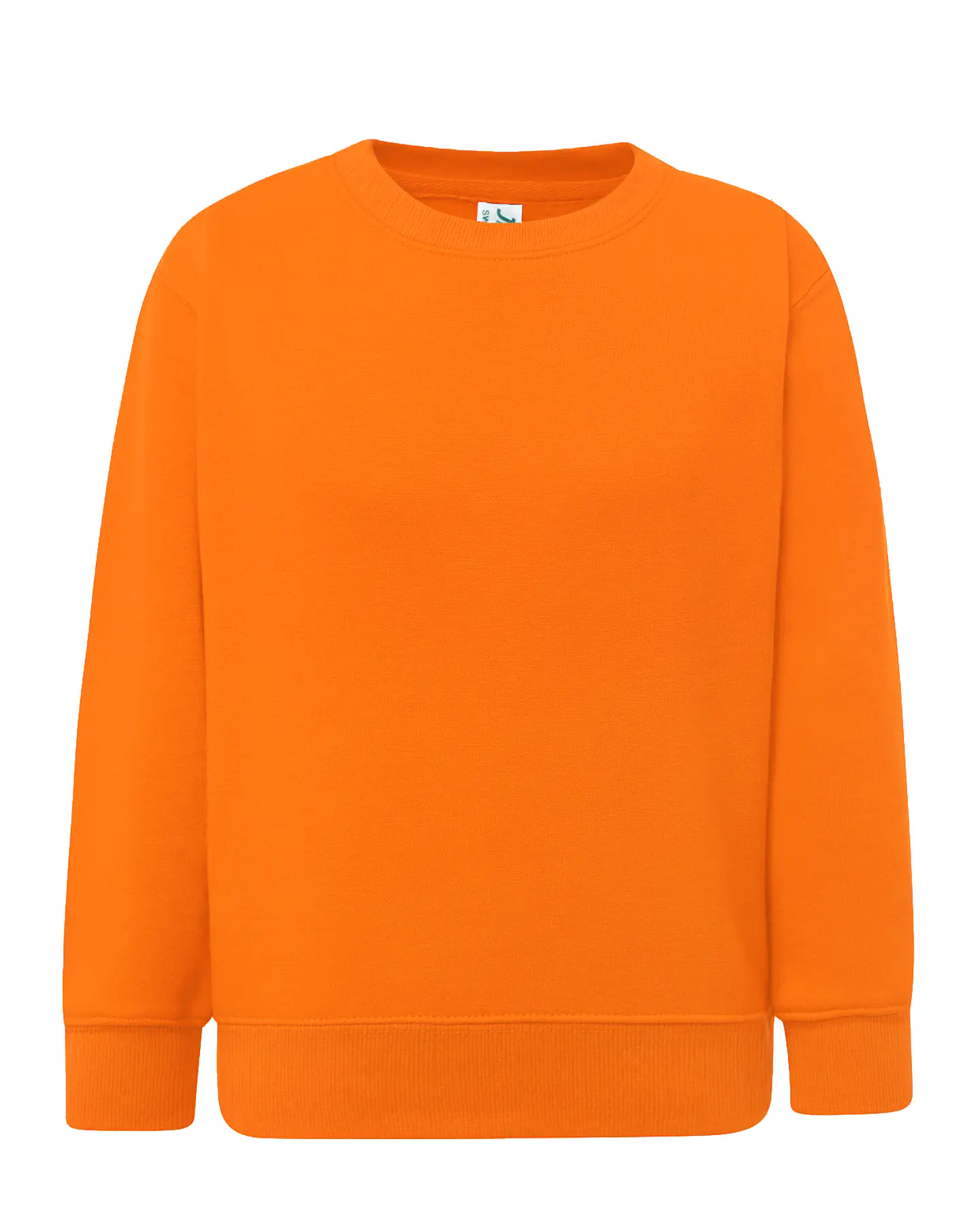 Crew Neck Sweatshirt Kid — Orange — Sem Personalização 1