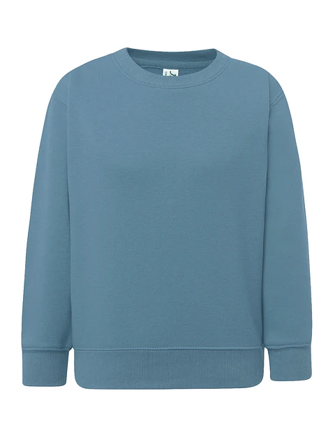 Crew Neck Sweatshirt Kid — Petrol Blue — Sem Personalização
