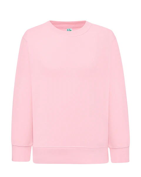 Crew Neck Sweatshirt Kid — Pink — Sem Personalização