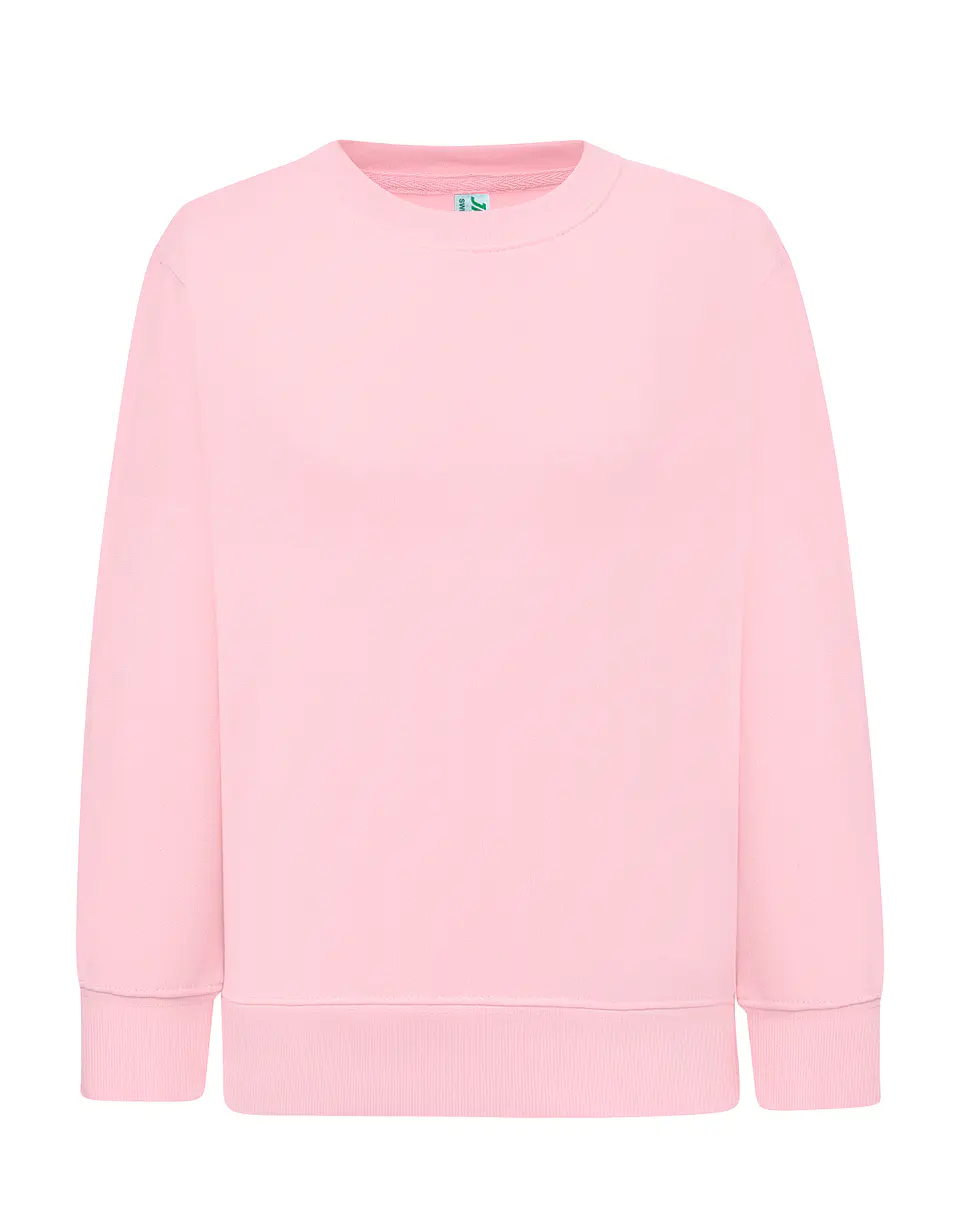 Crew Neck Sweatshirt Kid — Pink — Sem Personalização 1