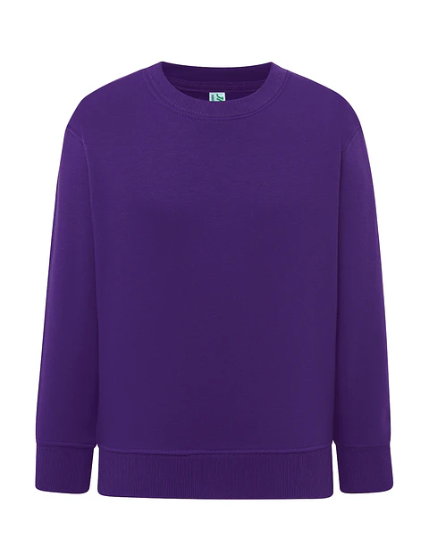 Crew Neck Sweatshirt Kid — Purple — Sem Personalização