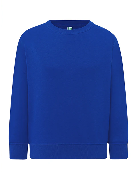 Crew Neck Sweatshirt Kid — Royal Blue — Sem Personalização