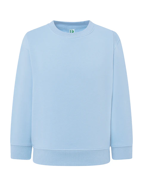 Crew Neck Sweatshirt Kid — Sky Blue — Sem Personalização