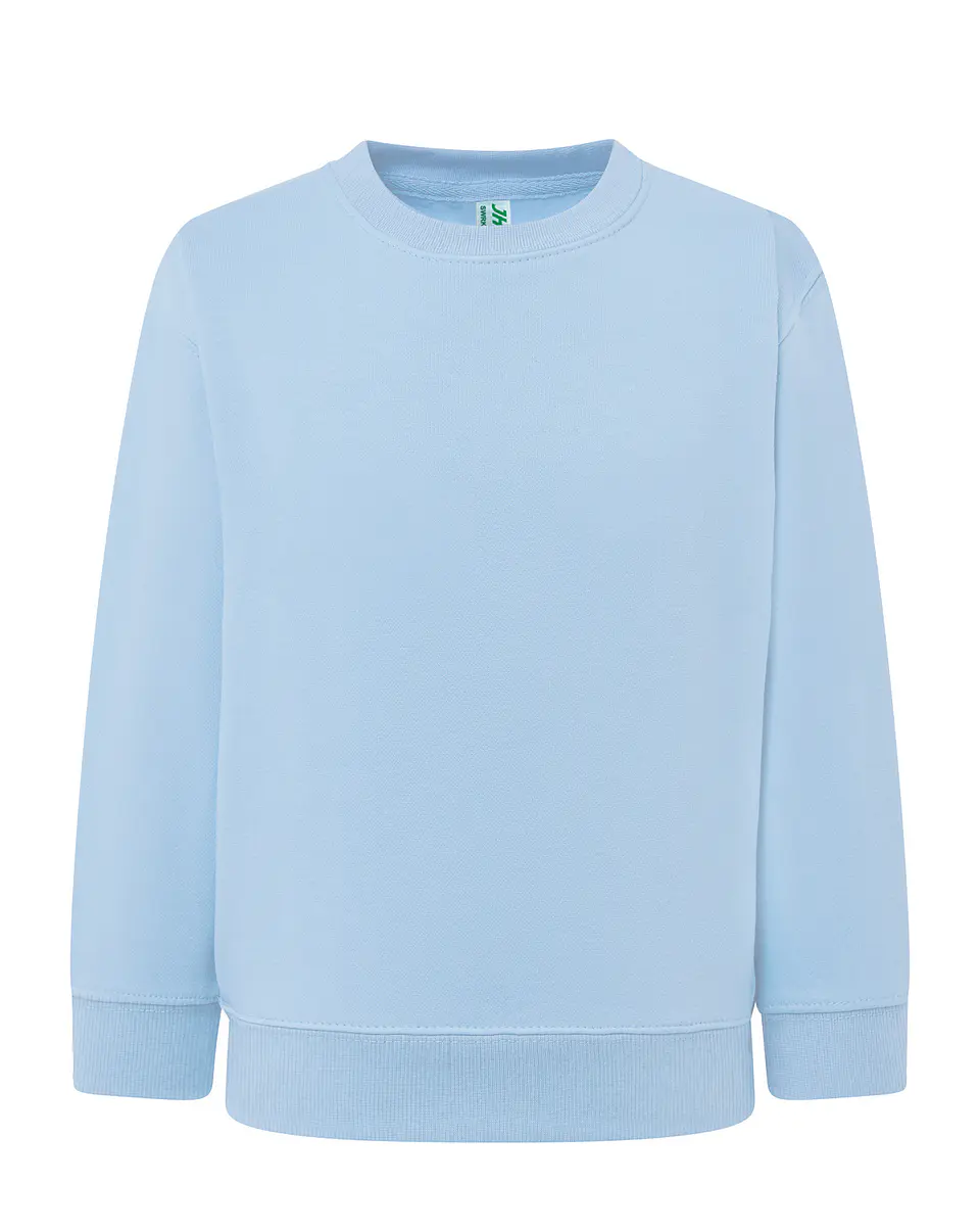 Crew Neck Sweatshirt Kid — Sky Blue — Sem Personalização 1