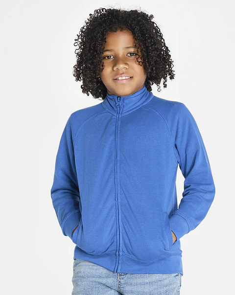 Kid Full Zip French Terry Sweatshirt — Sem Personalização