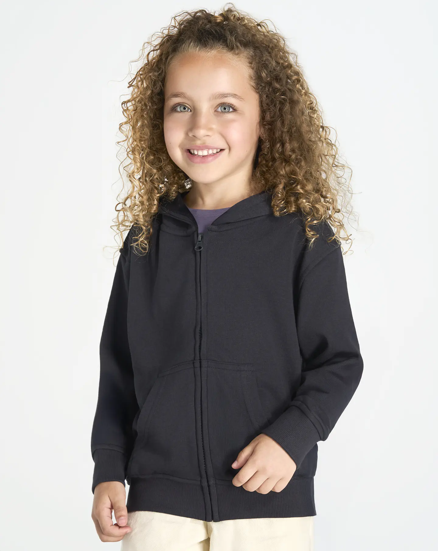Kid Hooded French Terry Sweatshirt — Sem Personalização 1