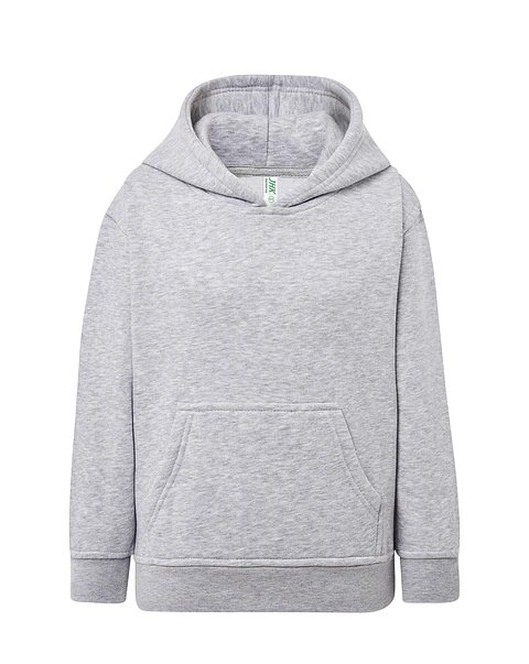 Kangaroo Sweatshirt Kid — Ash Melange — Sem Personalização
