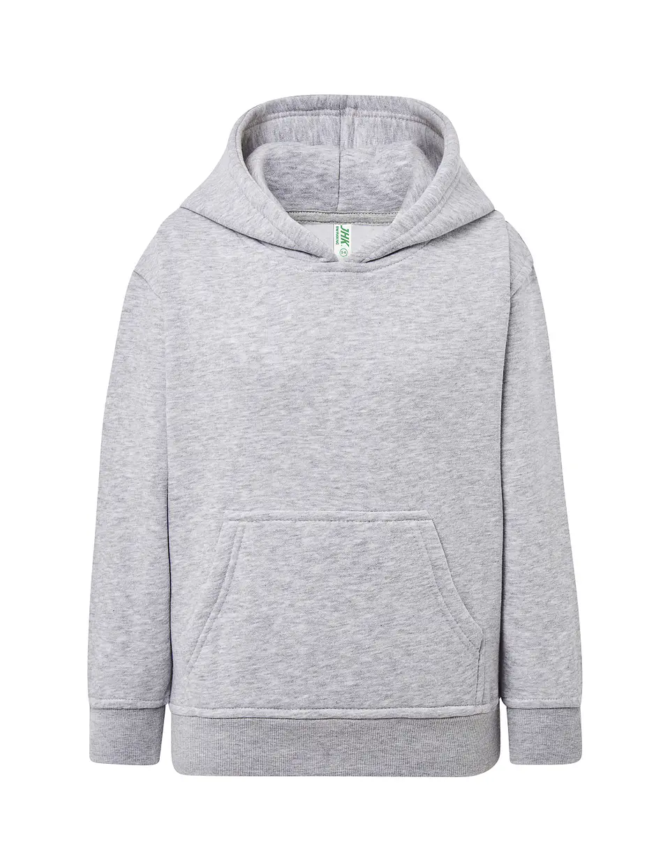 Kangaroo Sweatshirt Kid — Ash Melange — Sem Personalização 1