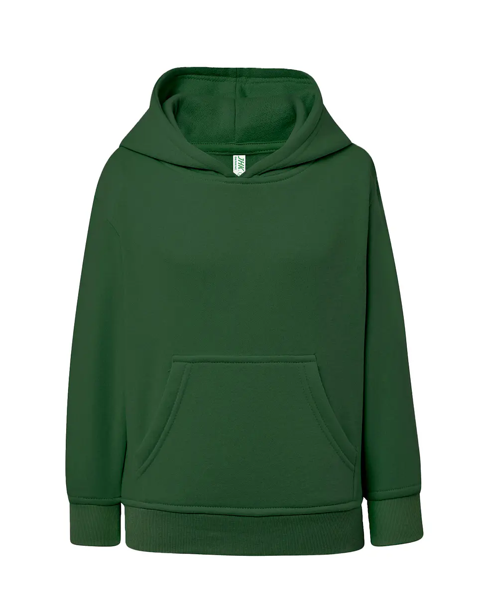 Kangaroo Sweatshirt Kid — Bottle Green — Sem Personalização 1