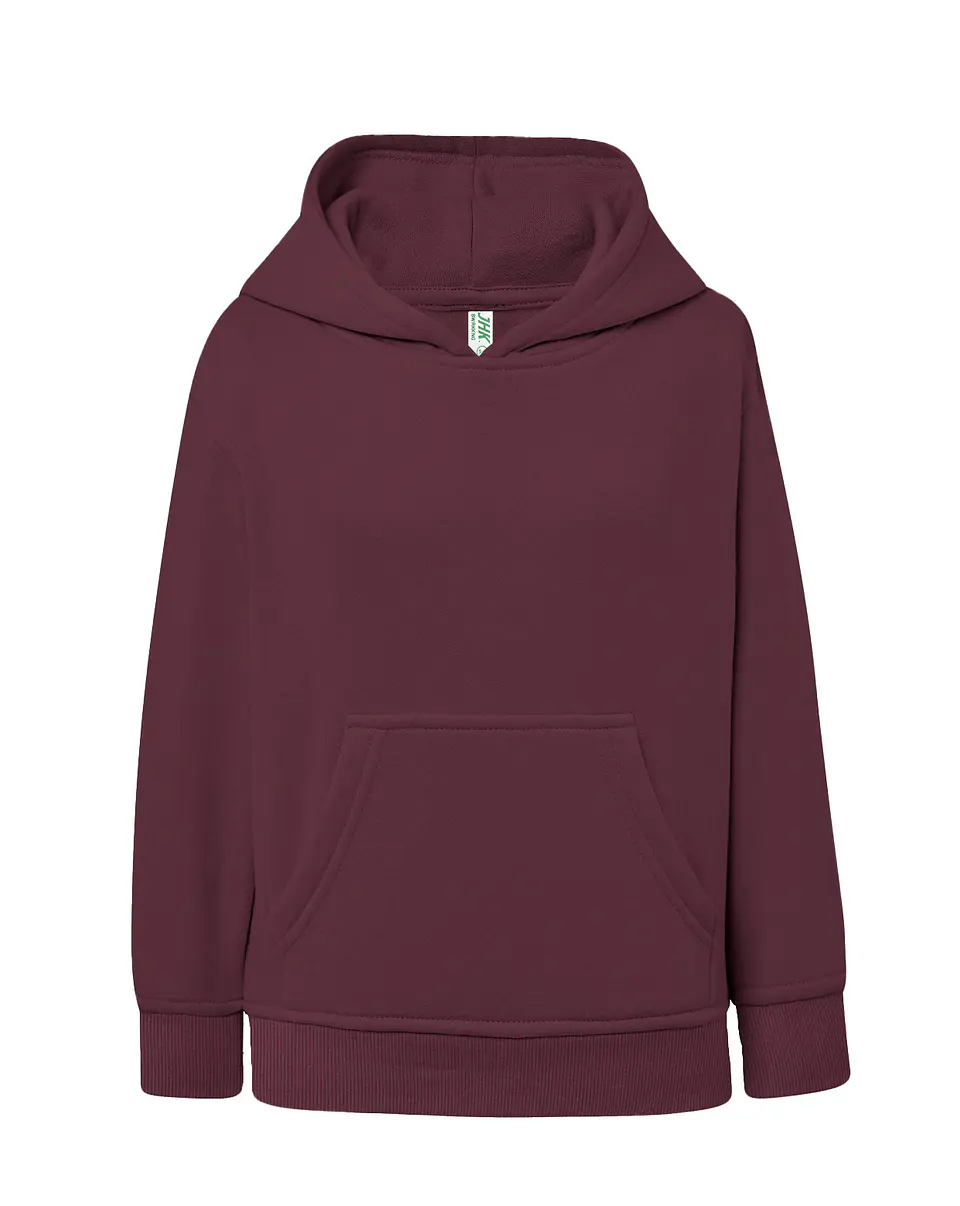 Kangaroo Sweatshirt Kid — Burgundy — Sem Personalização 1