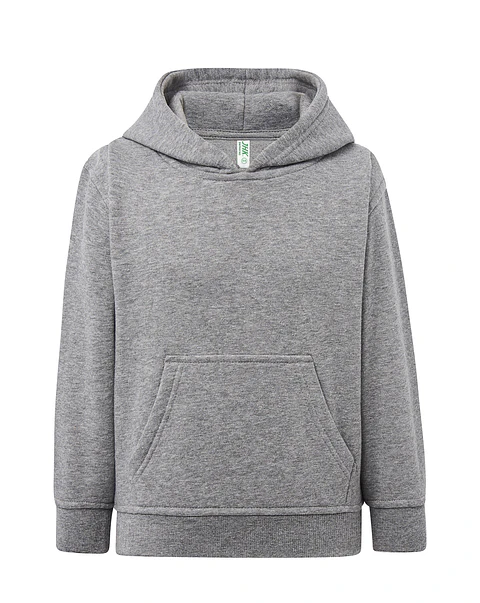 Kangaroo Sweatshirt Kid — Grey Melange — Sem Personalização