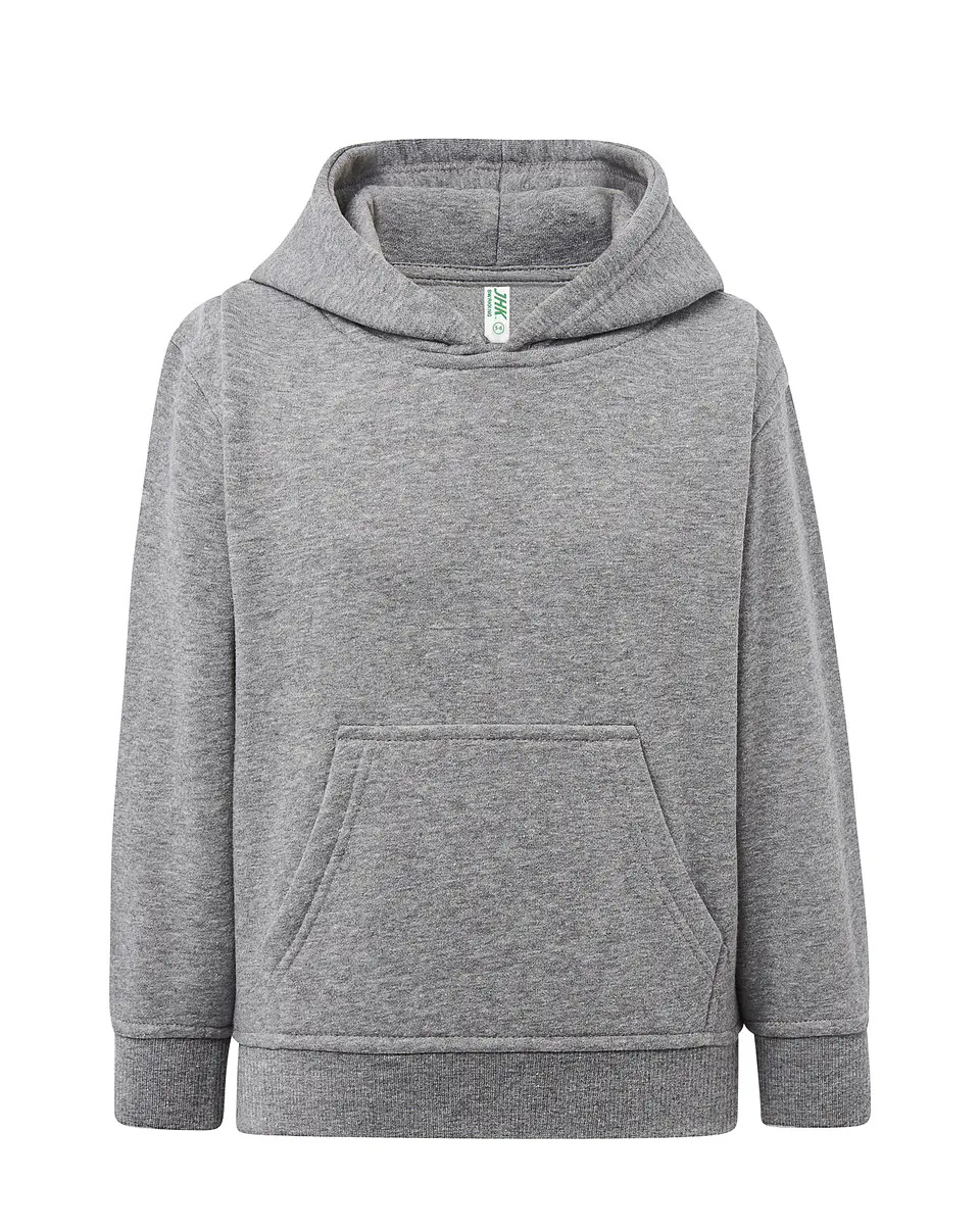 Kangaroo Sweatshirt Kid — Grey Melange — Sem Personalização 1
