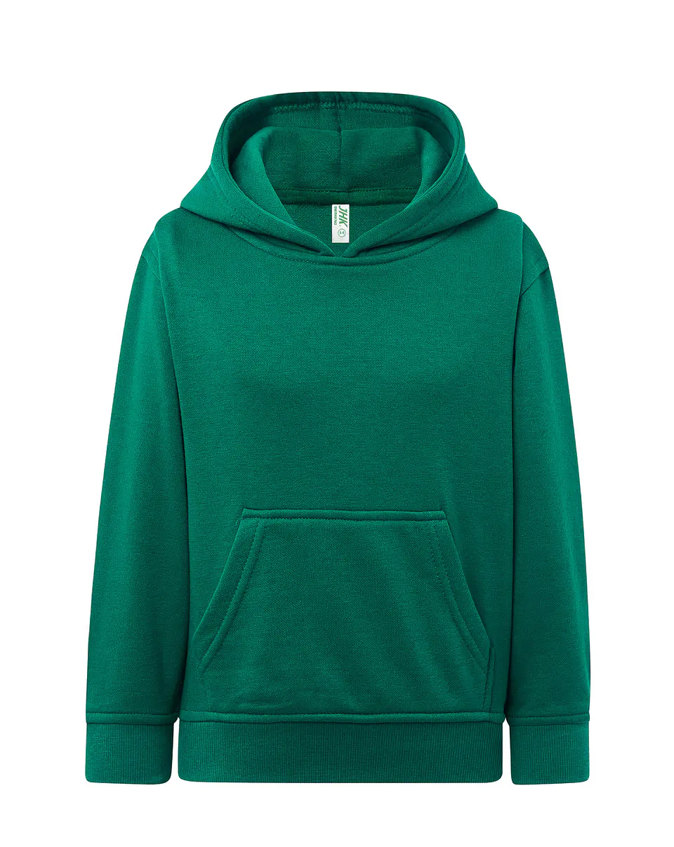 Kangaroo Sweatshirt Kid — Kelly Green — Sem Personalização 1