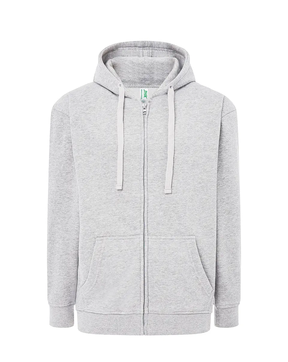 Hooded Sweatshirt — Ash Melange — Sem Personalização 1