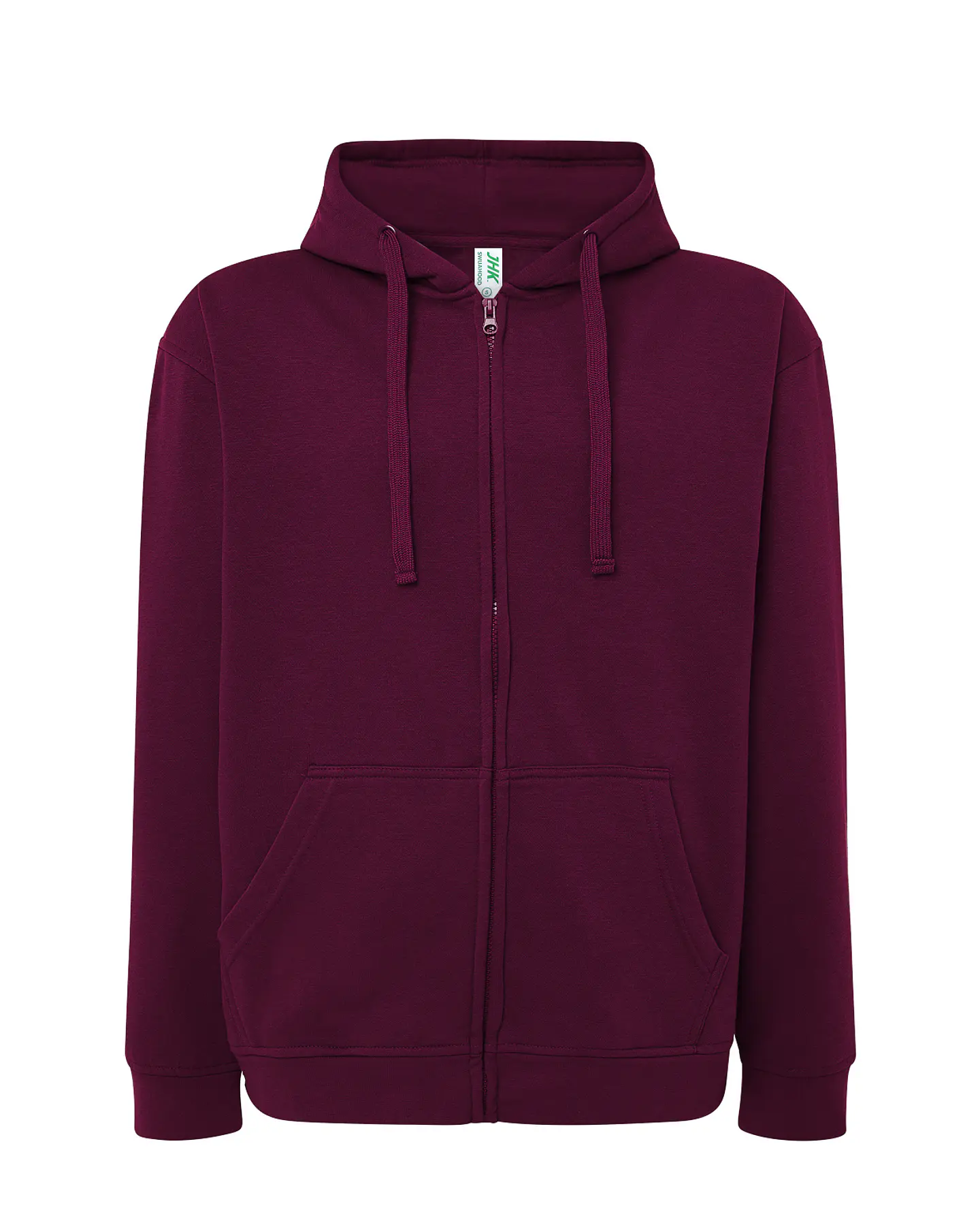 Hooded Sweatshirt — Burgundy — Sem Personalização 1