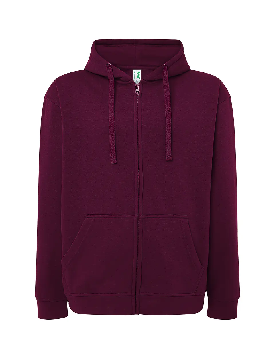 Hooded Sweatshirt — Burgundy — Sem Personalização 1
