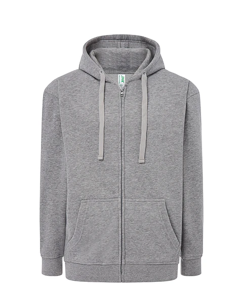 Hooded Sweatshirt — Grey Melange — Sem Personalização