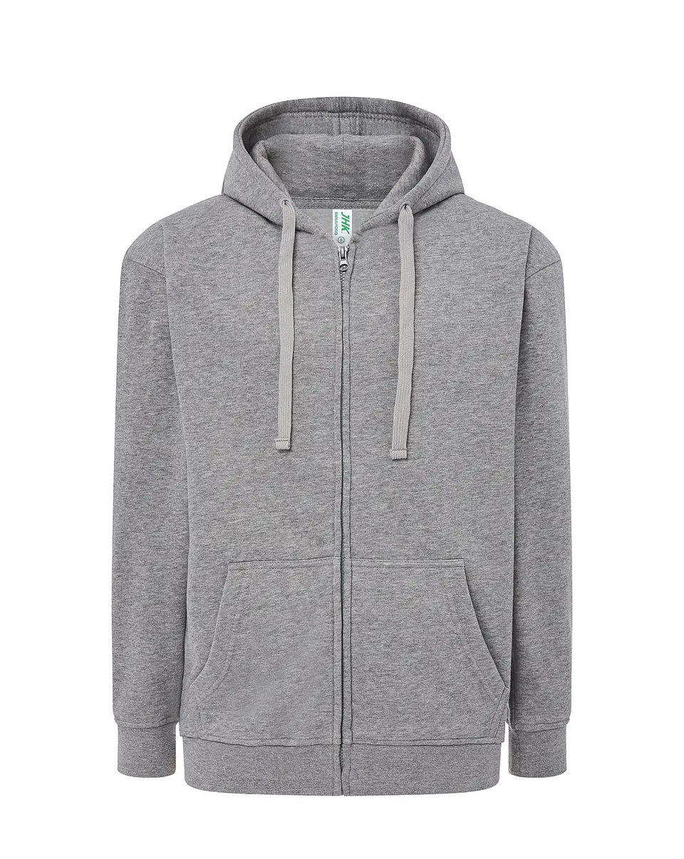Hooded Sweatshirt — Grey Melange — Sem Personalização 1