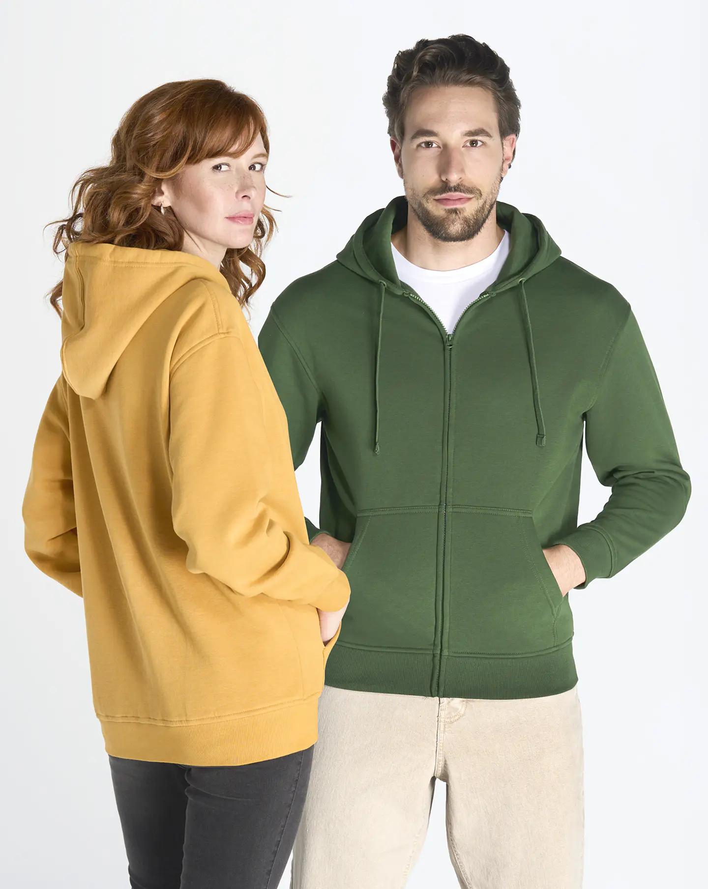 Hooded Sweatshirt — Khaki — Sem Personalização 2