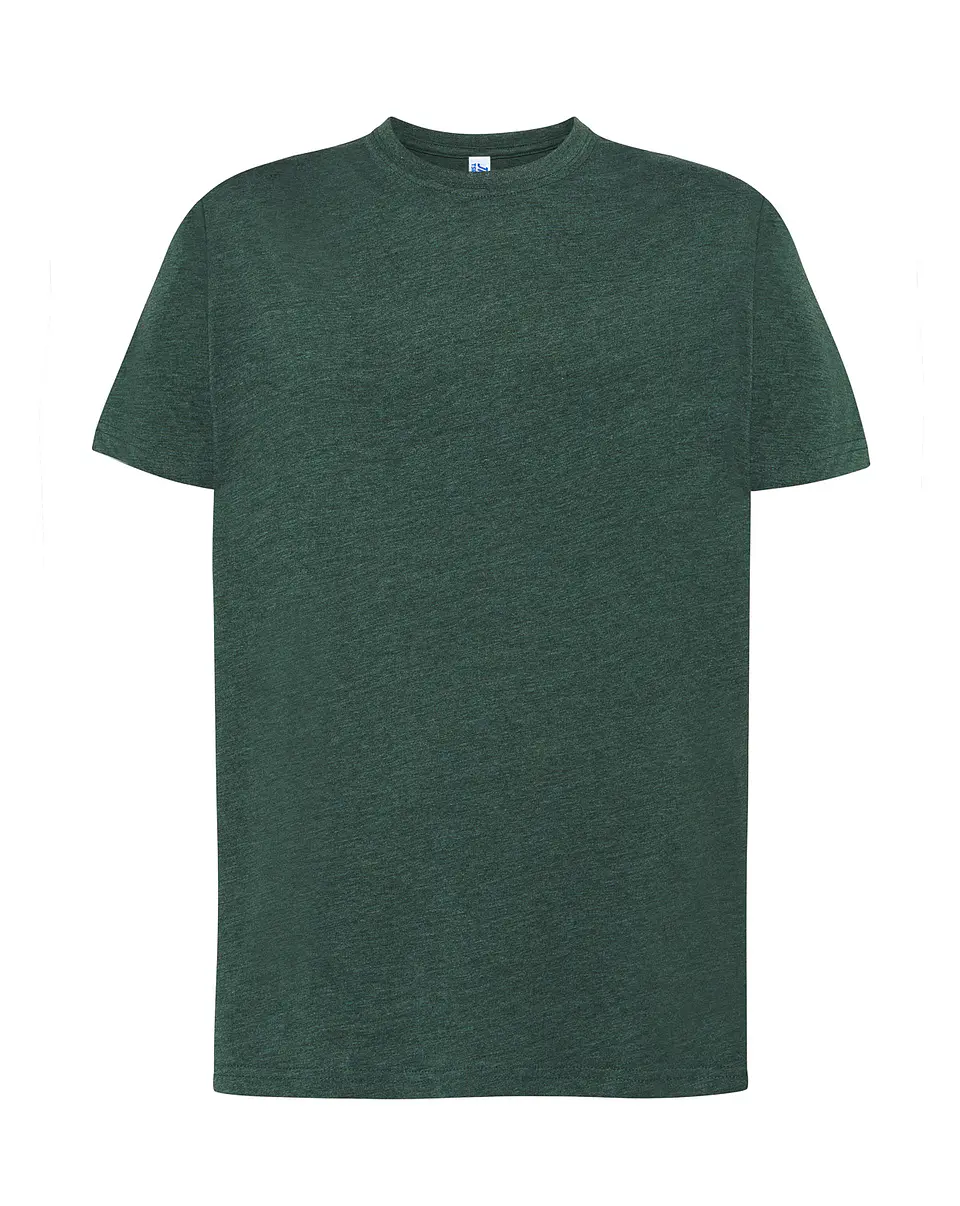 Regular T-Shirt Man — Bottle Green Heather — Sem Personalização 1