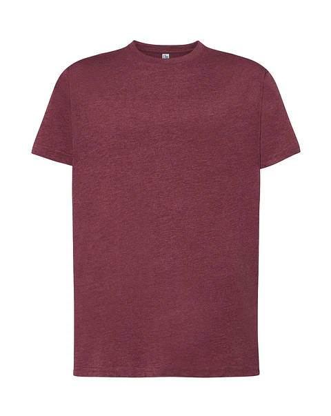 Regular T-Shirt Man — Burgundy Heather — Sem Personalização