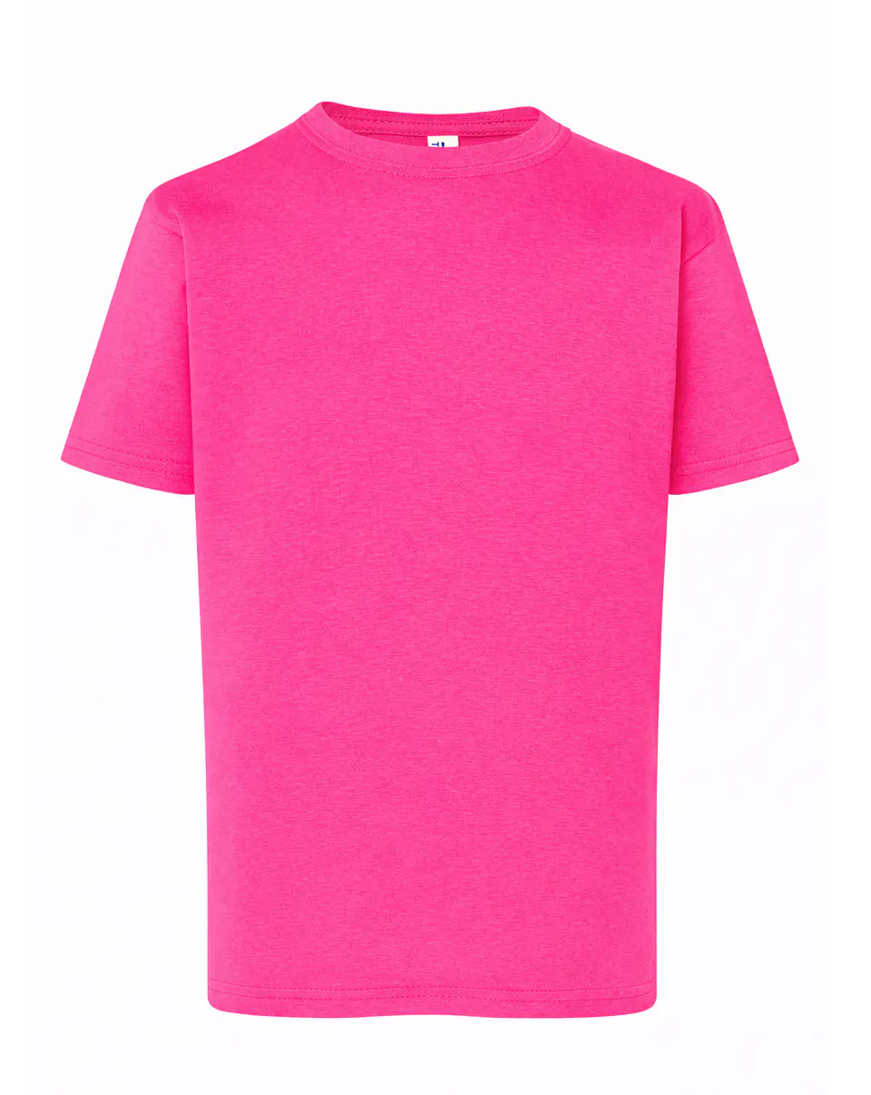 T-Shirt Kid — Fucsia Fluor — Sem Personalização 1