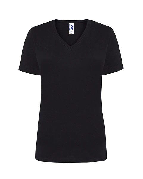 Lady Regular Comfort V-Neck — Black — Sem Personalização