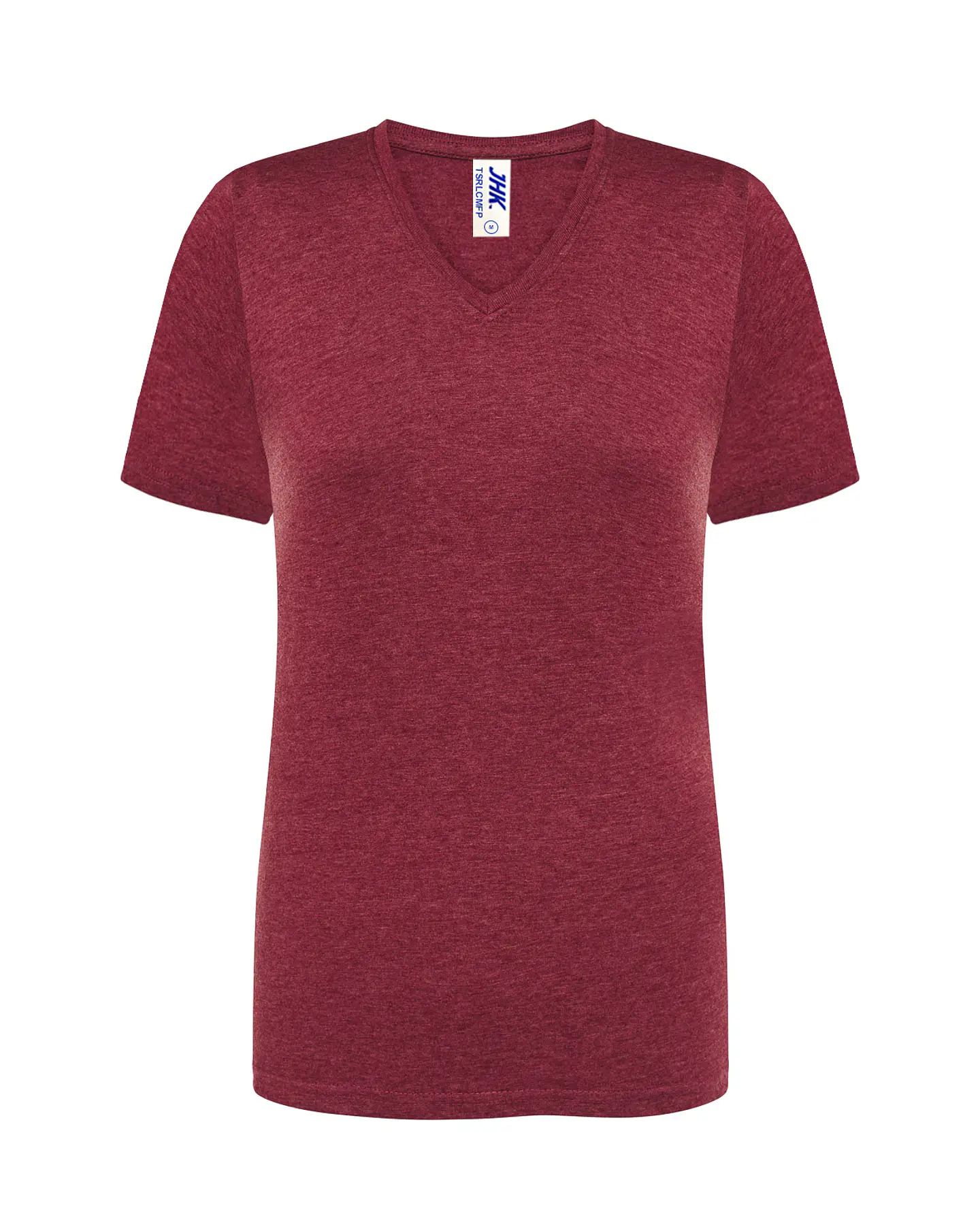 Lady Regular Comfort V-Neck — Burgundy Heather — Sem Personalização 1