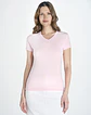 Lady Regular Comfort V-Neck — Burgundy Heather — Sem Personalização - thumbnail 2