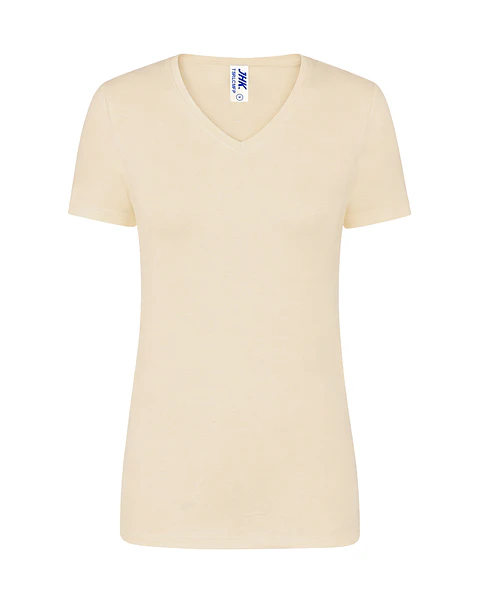Lady Regular Comfort V-Neck — Butter Cream — Sem Personalização
