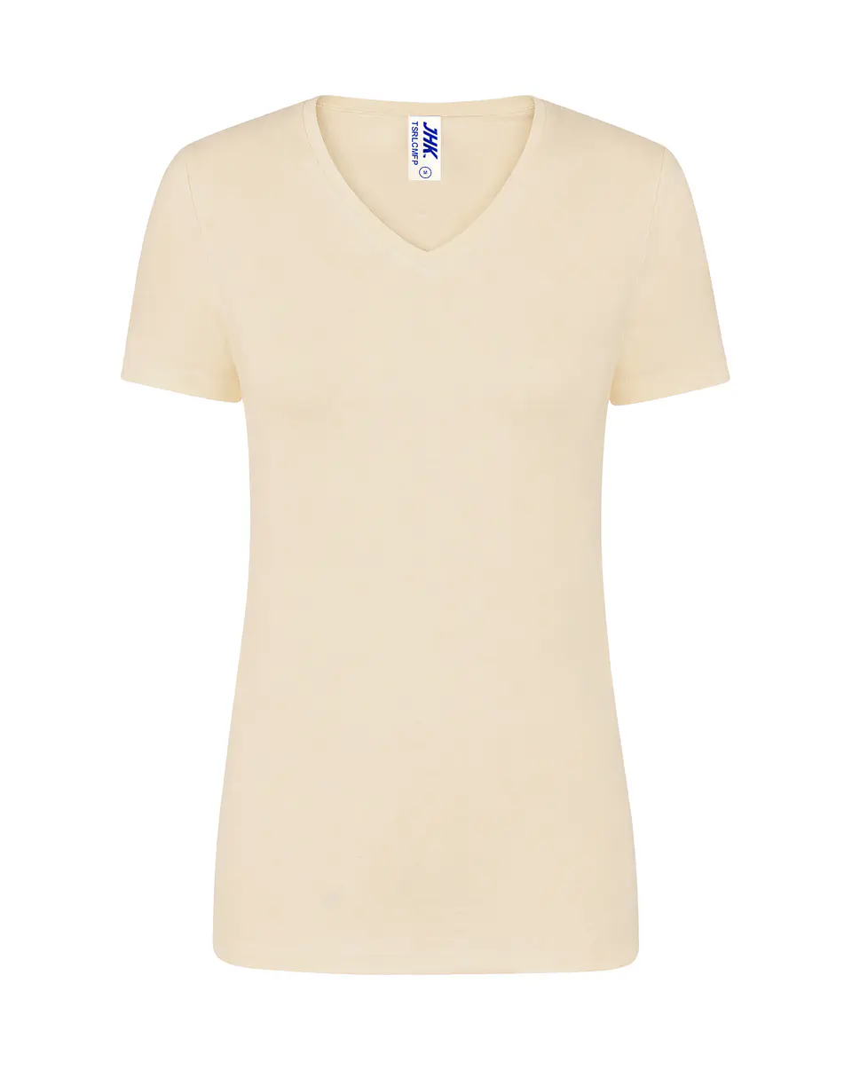 Lady Regular Comfort V-Neck — Butter Cream — Sem Personalização 1