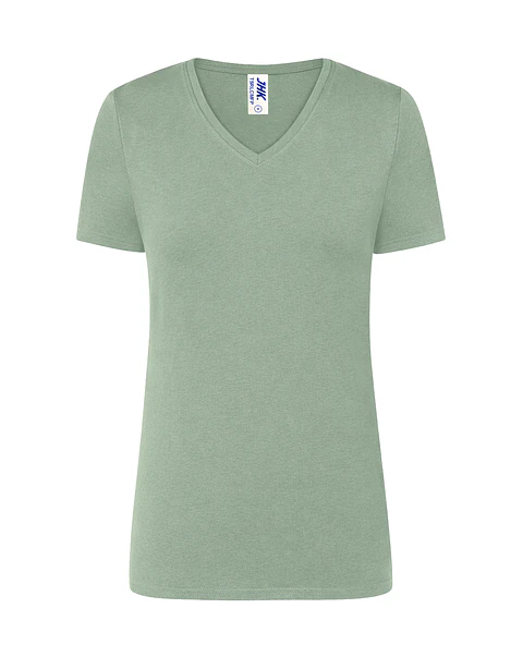 Lady Regular Comfort V-Neck — Moss Green — Sem Personalização