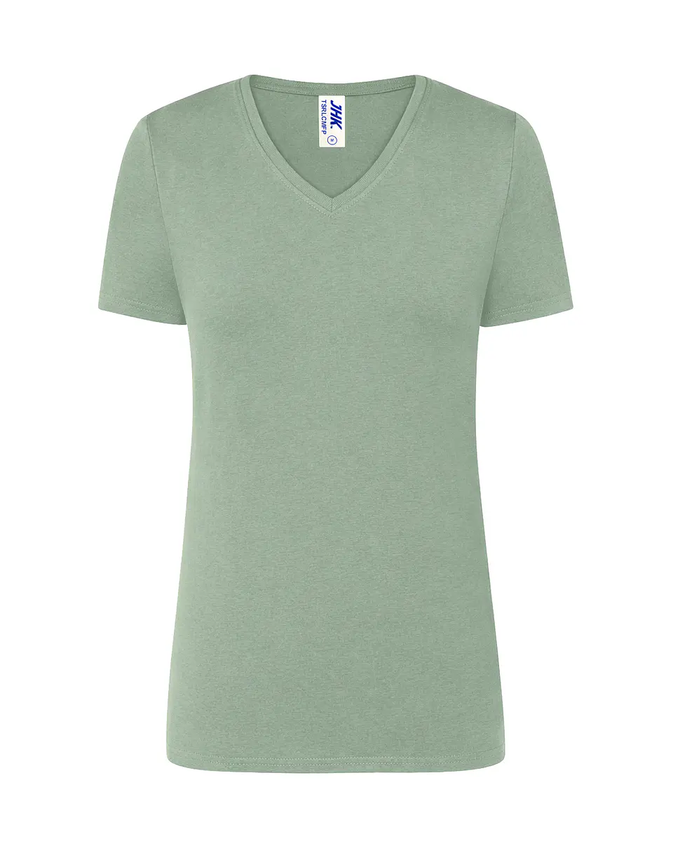 Lady Regular Comfort V-Neck — Moss Green — Sem Personalização 1
