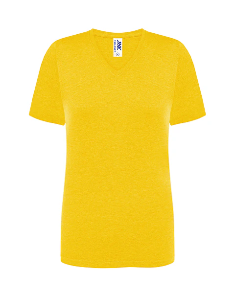 Lady Regular Comfort V-Neck — Mustard Heather — Sem Personalização