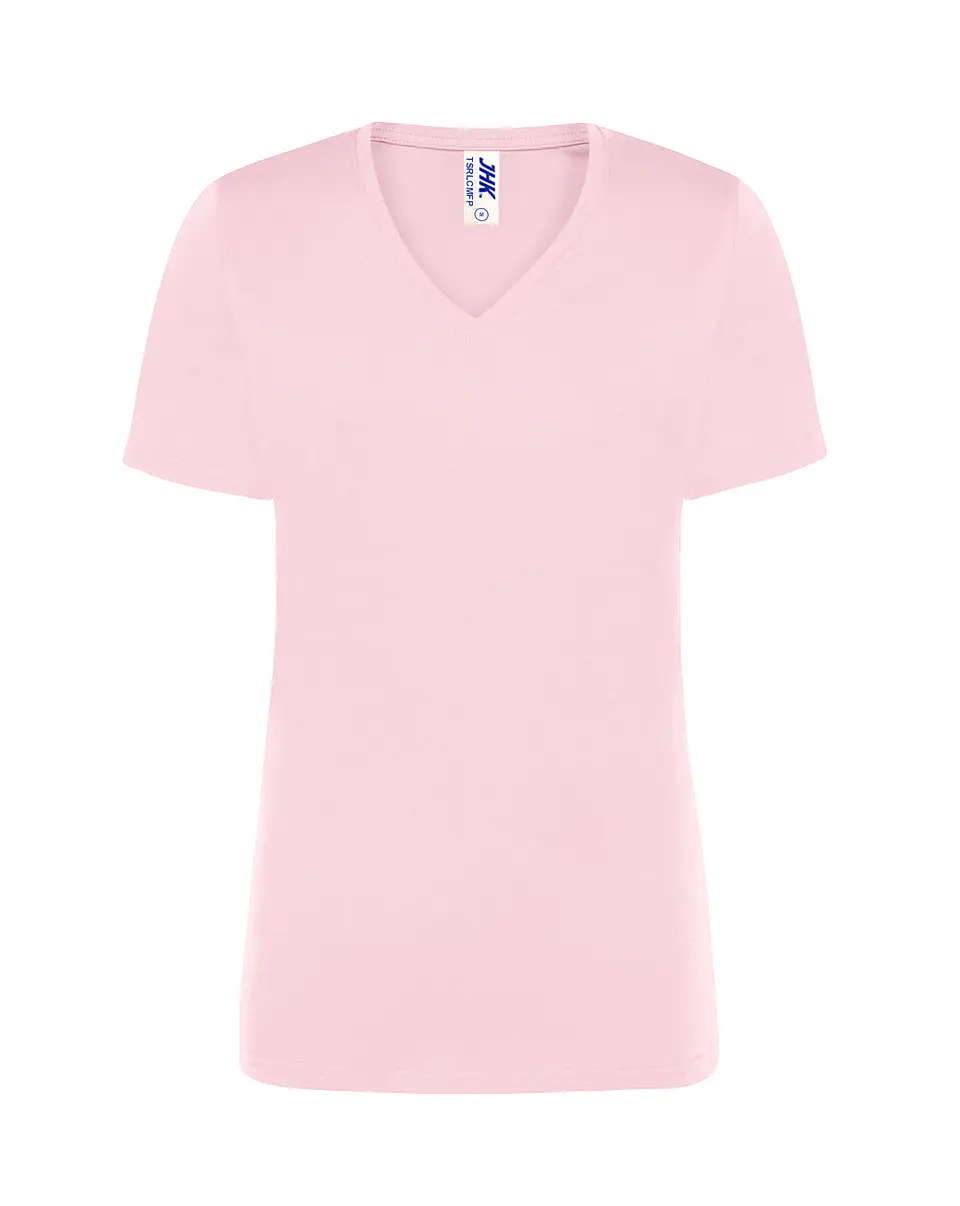 Lady Regular Comfort V-Neck — Pink — Sem Personalização 1