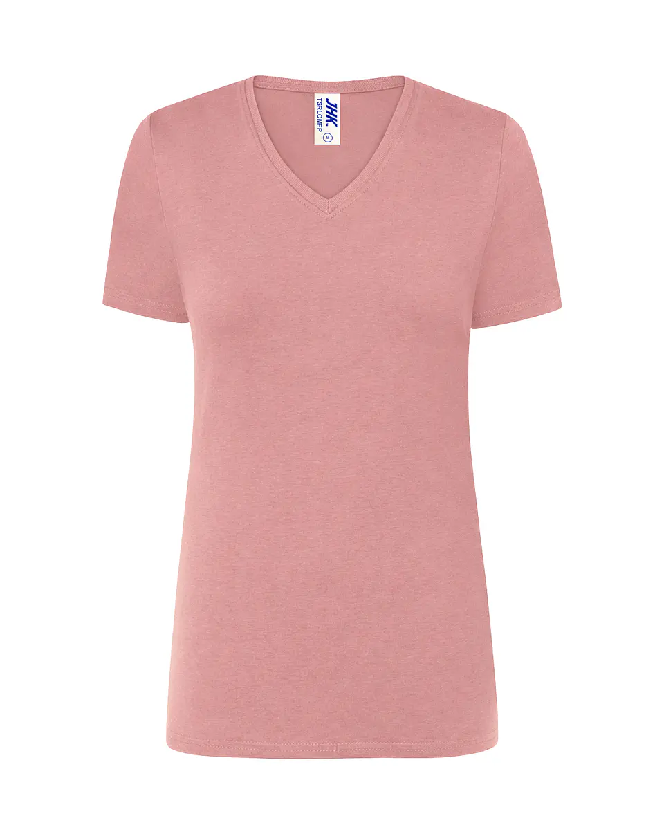 Lady Regular Comfort V-Neck — Pink Vintage — Sem Personalização 1