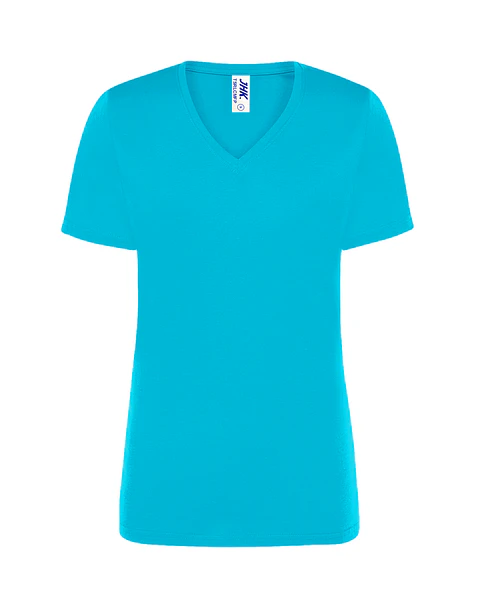 Lady Regular Comfort V-Neck — Turquoise — Sem Personalização