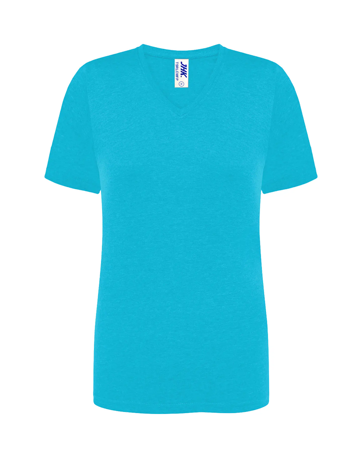 Lady Regular Comfort V-Neck — Turquoise Heather — Sem Personalização 1