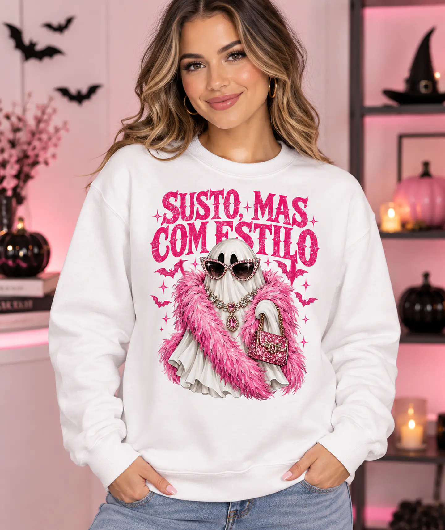T-shirt ou Sweatshirt Halloween 2026 — Susto com Estilo 1